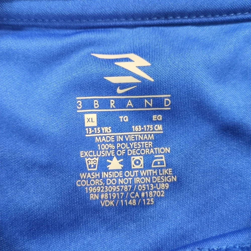 Boys Nike x 3Brand Game Royal Blue Size XL Short Sleeve T-Shirt - Picture 3 of 9
